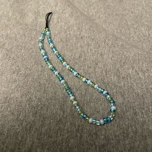 Beaded phone wrist chain